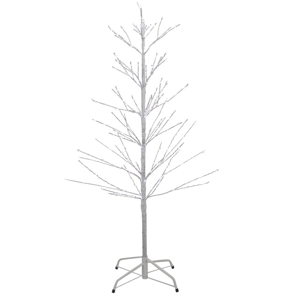 4' LED Lighted White Birch Christmas Twig Tree - Pure White Lights. The main picture.