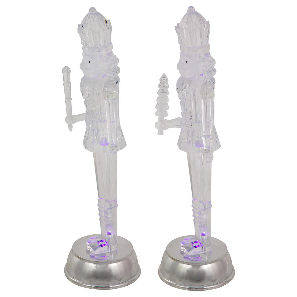 Set of 2 LED Lighted and Musical Nutcracker Christmas Figurines  12.5-Inch. Picture 3