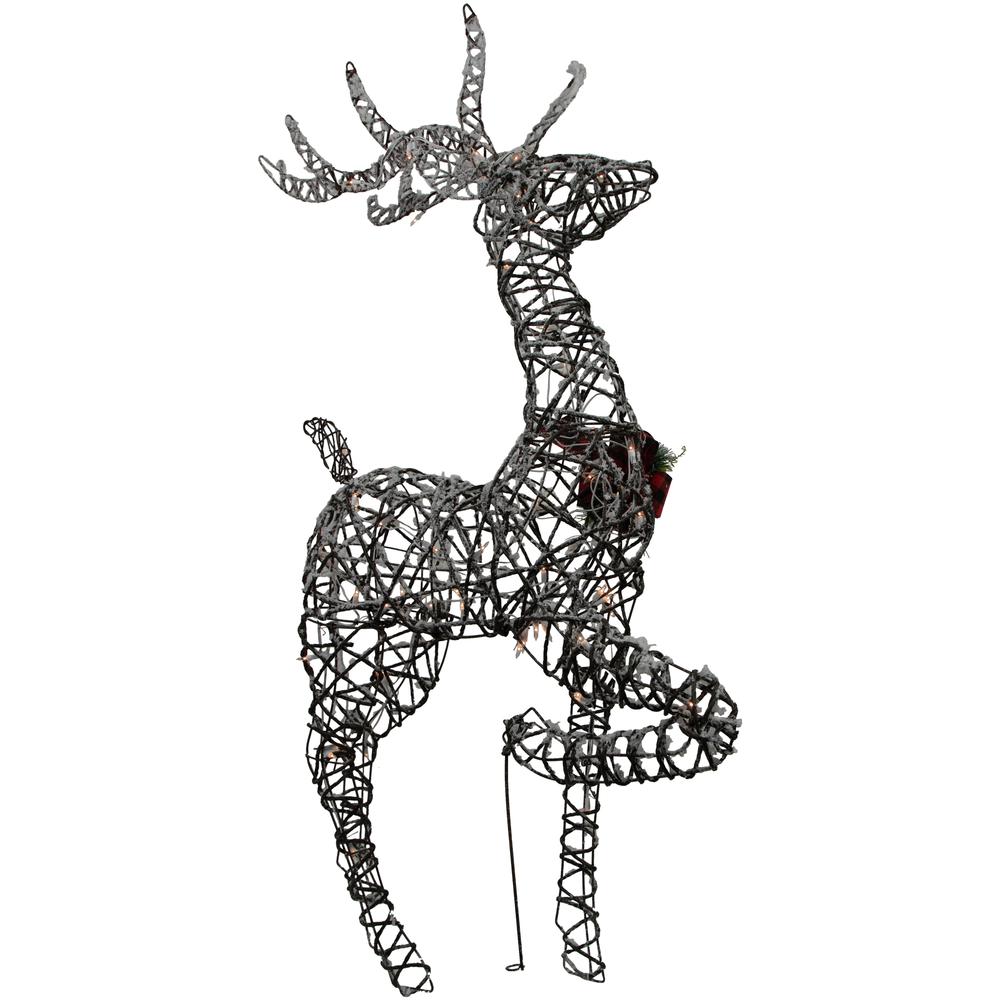 60.25" Lighted Reindeer Stag Christmas Decoration. Picture 2
