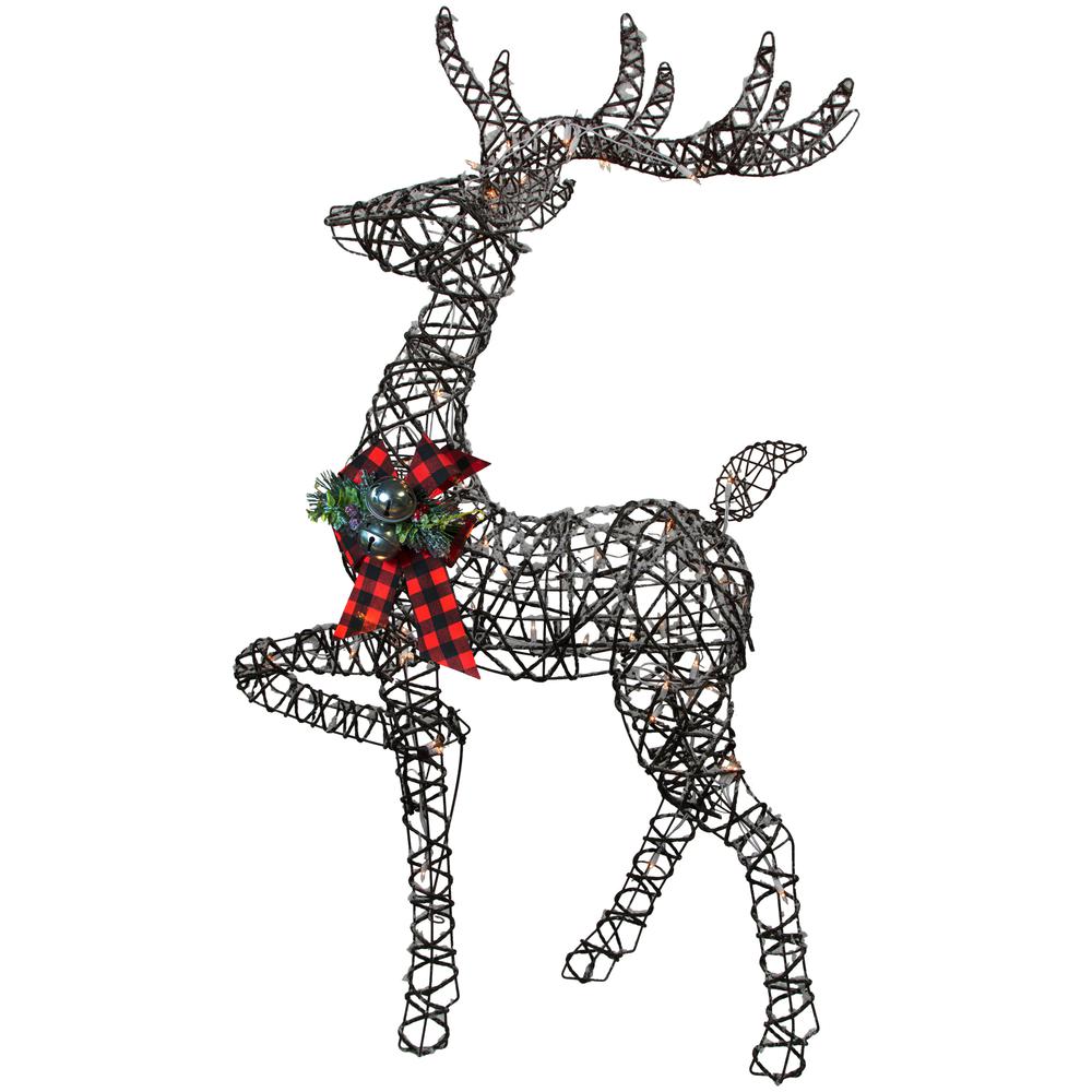 60.25" Lighted Reindeer Stag Christmas Decoration. Picture 3