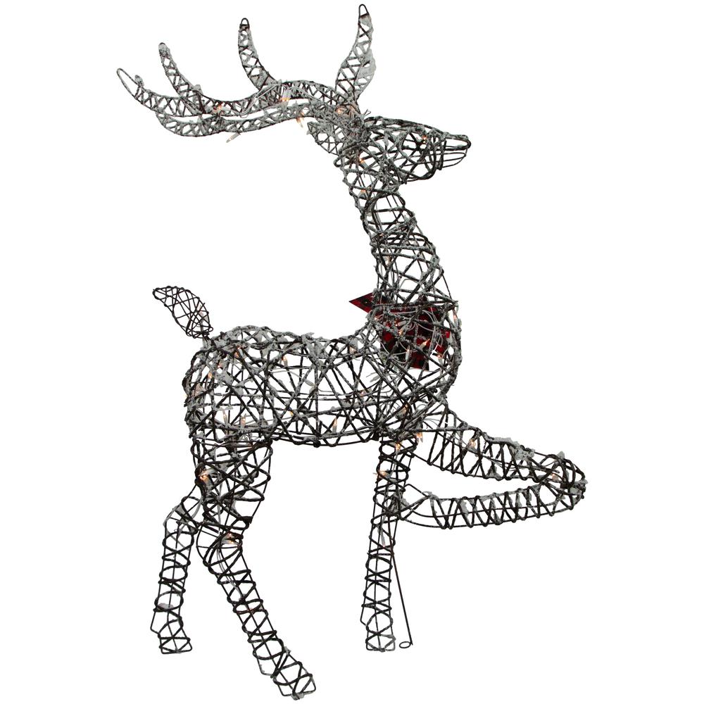 60.25" Lighted Reindeer Stag Christmas Decoration. Picture 4