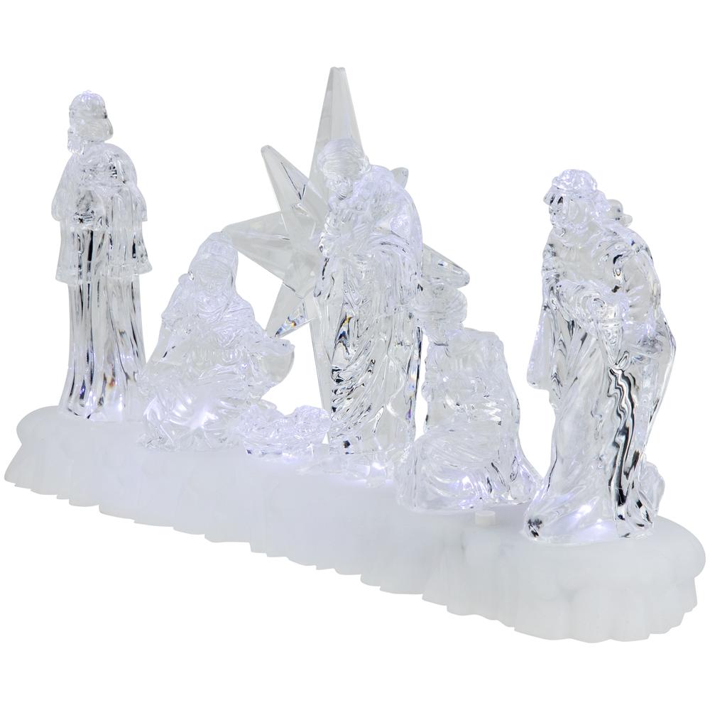 12.25" LED Lighted Nativity Scene Acrylic Christmas Decoration. Picture 3