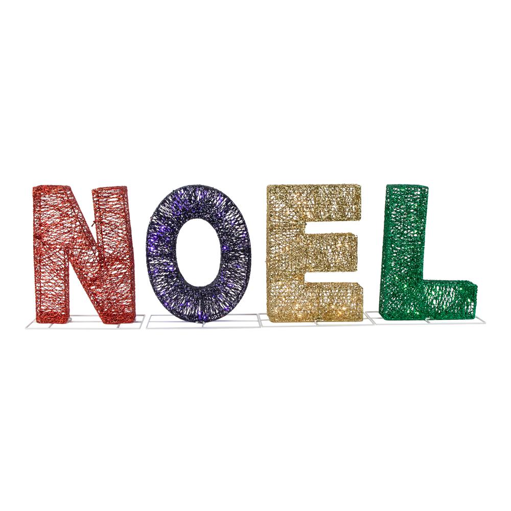 46" Multi-Color LED Lighted 'Noel' Outdoor Christmas Decoration. Picture 1