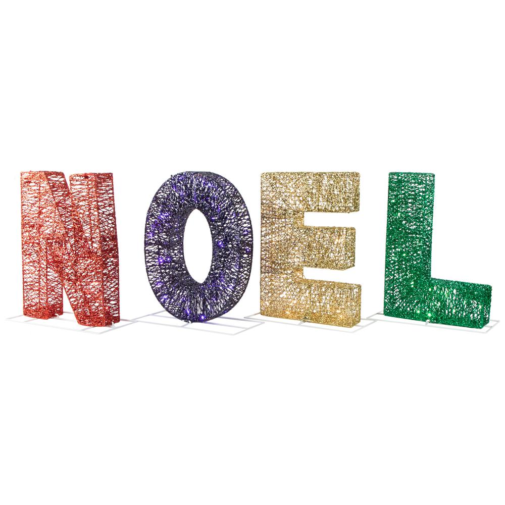 46" Multi-Color LED Lighted 'Noel' Outdoor Christmas Decoration. Picture 4