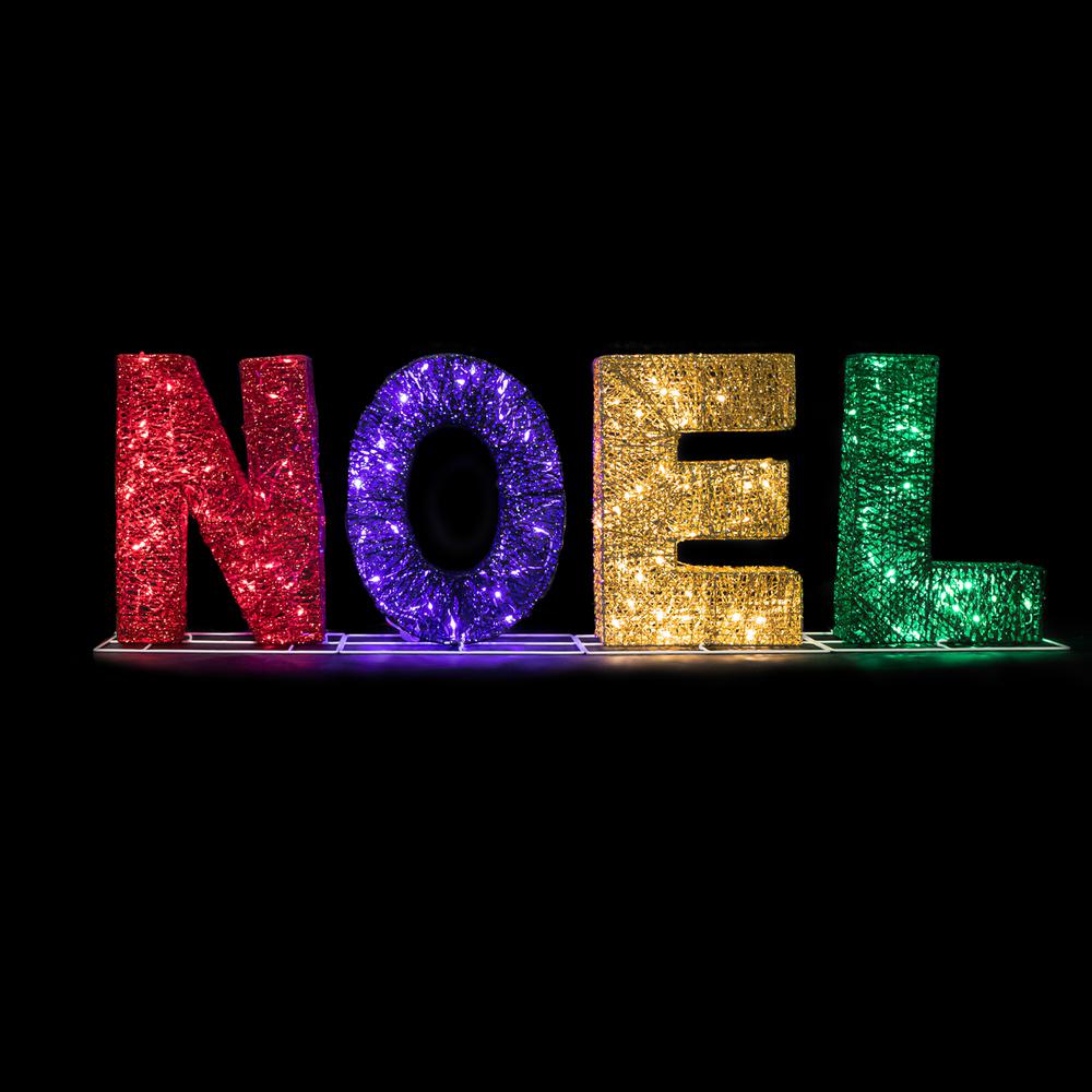 46" Multi-Color LED Lighted 'Noel' Outdoor Christmas Decoration. Picture 3