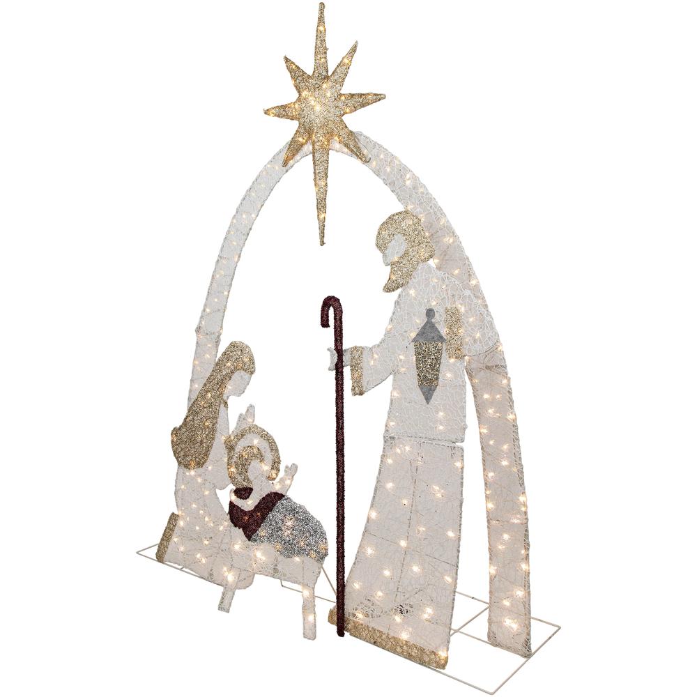 6.75' LED Lighted Holy Family Nativity Scene Outdoor Christmas Decoration. Picture 4
