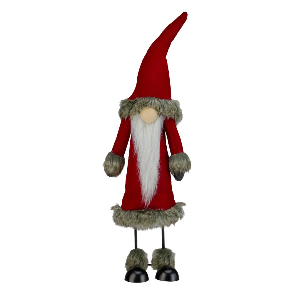 17" Red and White Santa Gnome Christmas Figurine. The main picture.