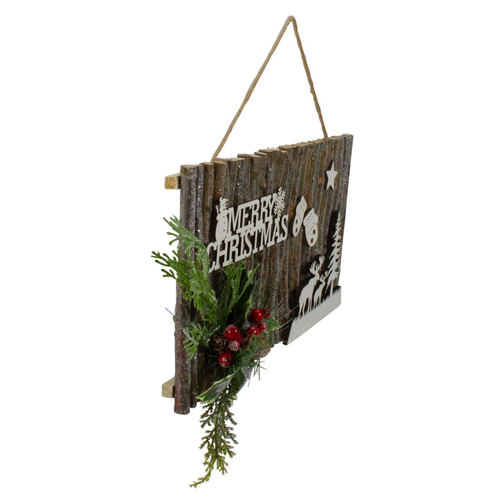16" Rustic "Merry Christmas" Wall Sign. Picture 2