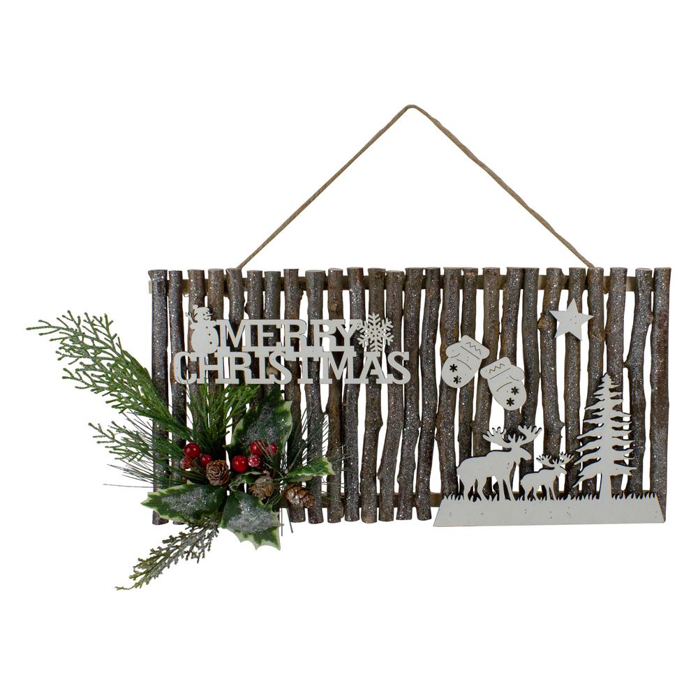 16" Rustic "Merry Christmas" Wall Sign. Picture 1