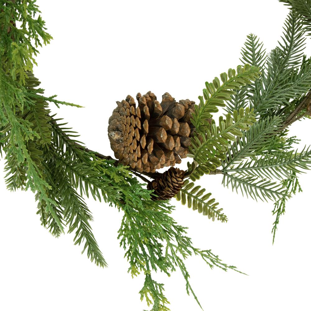 5' Assorted Pine and Pinecone Artificial Christmas Garland  Unlit. Picture 2