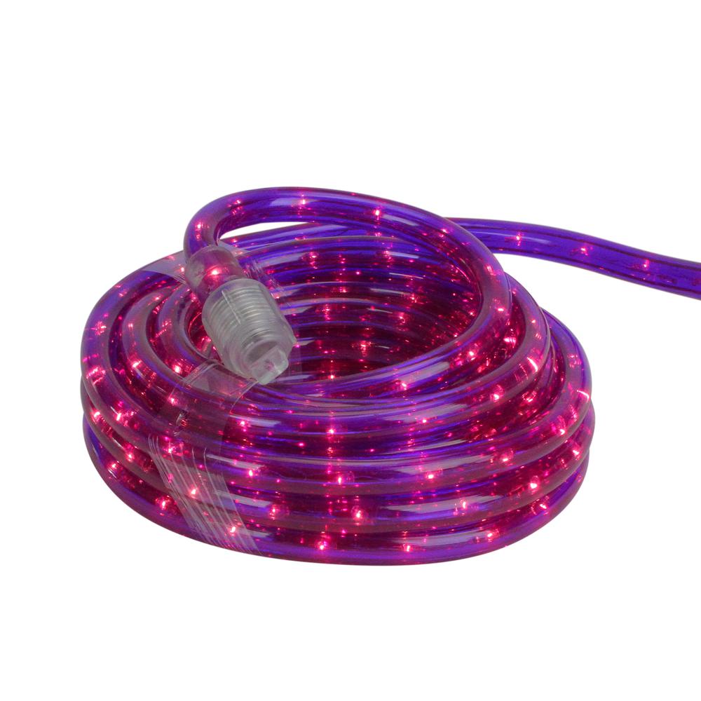 18' Pre lit Purple Incandescent Outdoor Christmas Rope Lights. Picture 2