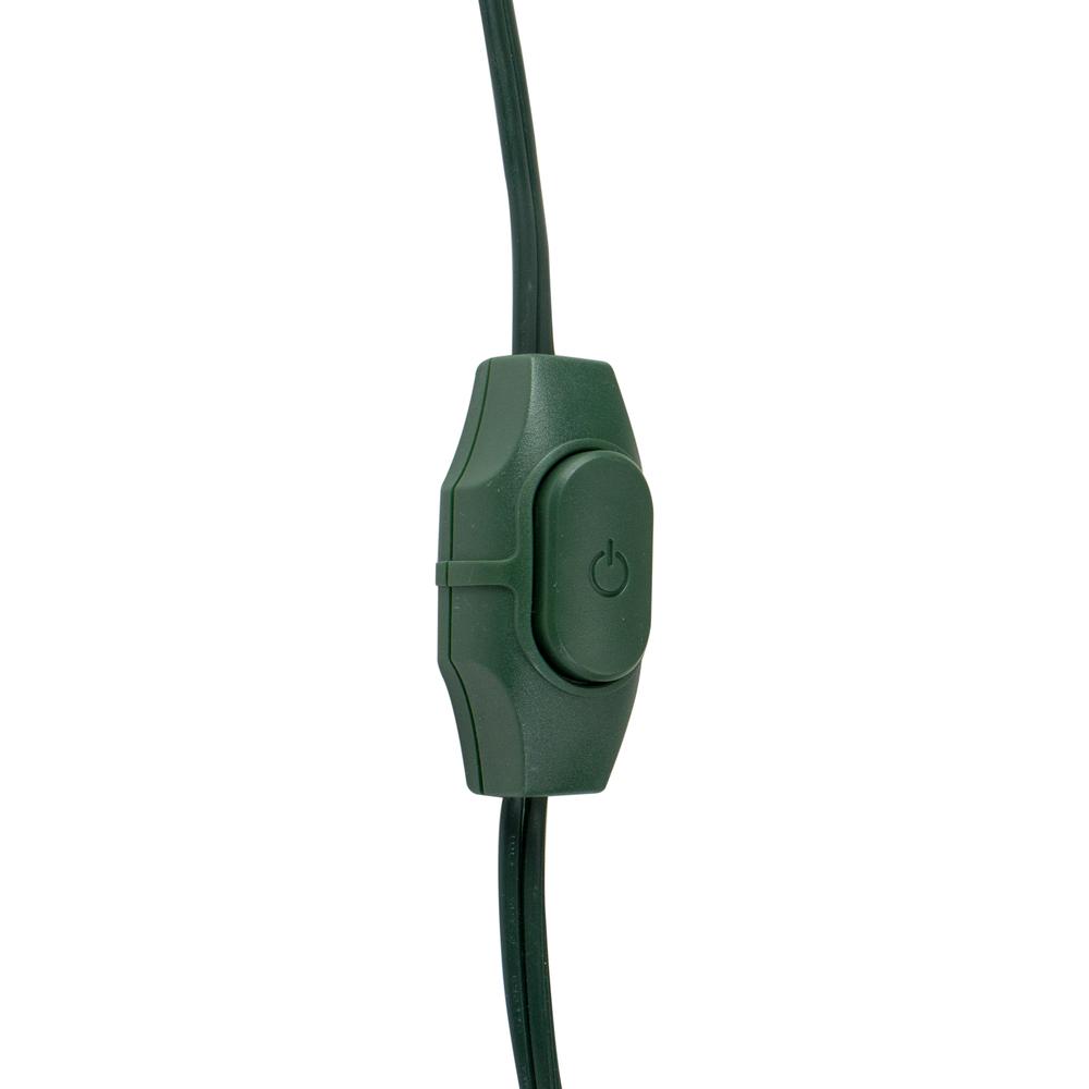 9ft Green Indoor Extension Power Cord with 9-Outlets and Foot Switch. Picture 2