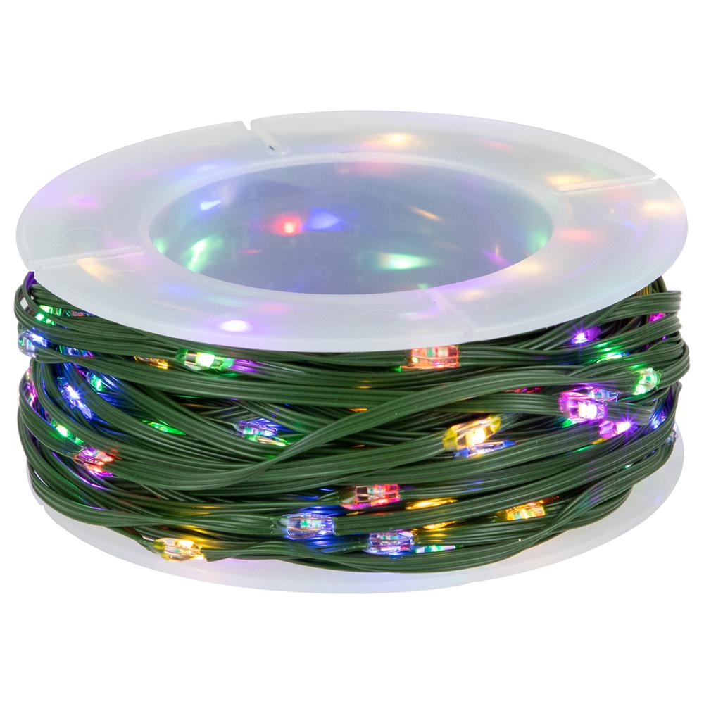 200ct LED Multi-Function Changing Christmas Fairy Lights 64.5ft Green Wire. Picture 4
