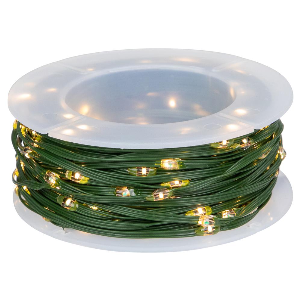 200ct Multi-Function Warm White Christmas Fairy Lights  64.5ft Green Wire. Picture 4