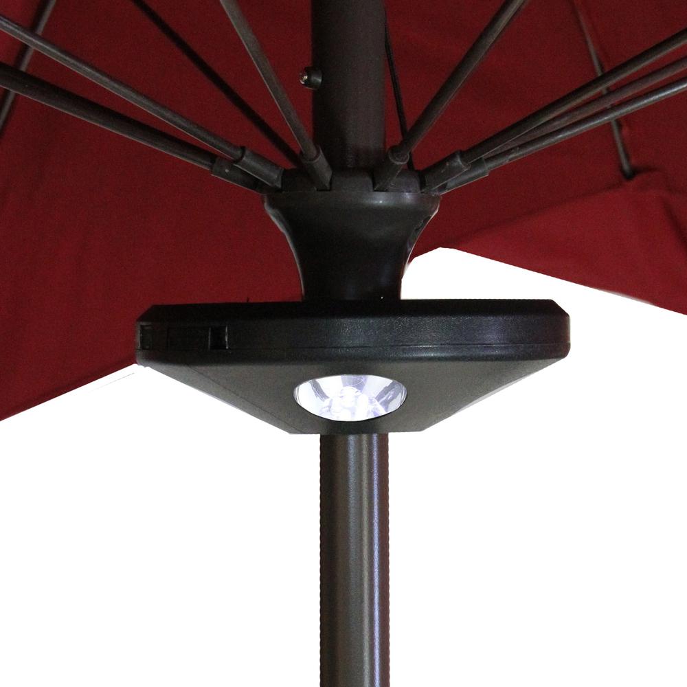 8" Black 4-Panel Patio Umbrella Light with 20 LED's. Picture 4