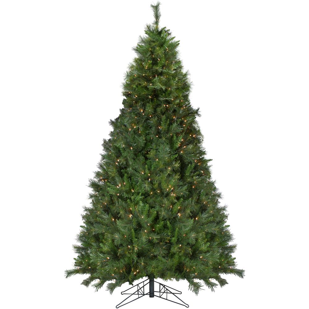 9' Pre-Lit Medium Canyon Pine Artificial Christmas Tree - Clear Lights. Picture 1