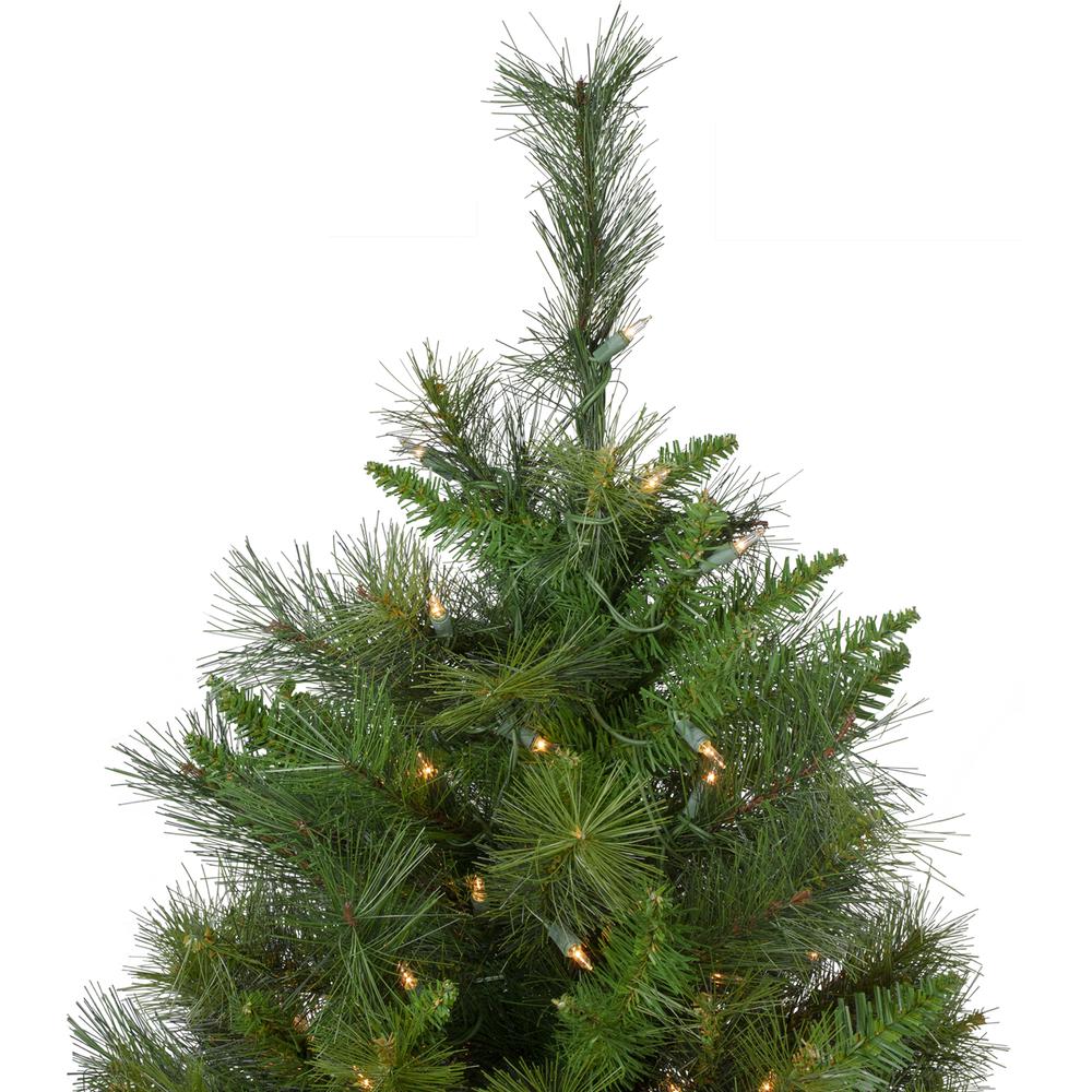 9' Pre-Lit Medium Canyon Pine Artificial Christmas Tree - Clear Lights. Picture 4