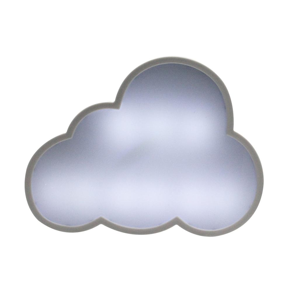 12" Battery Operated LED Lighted Cloud Shaped White Board. Picture 3
