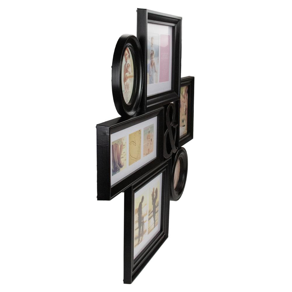 27.75" Black Multi-Sized Photo Picture Frame Collage Wall Decoration. Picture 2