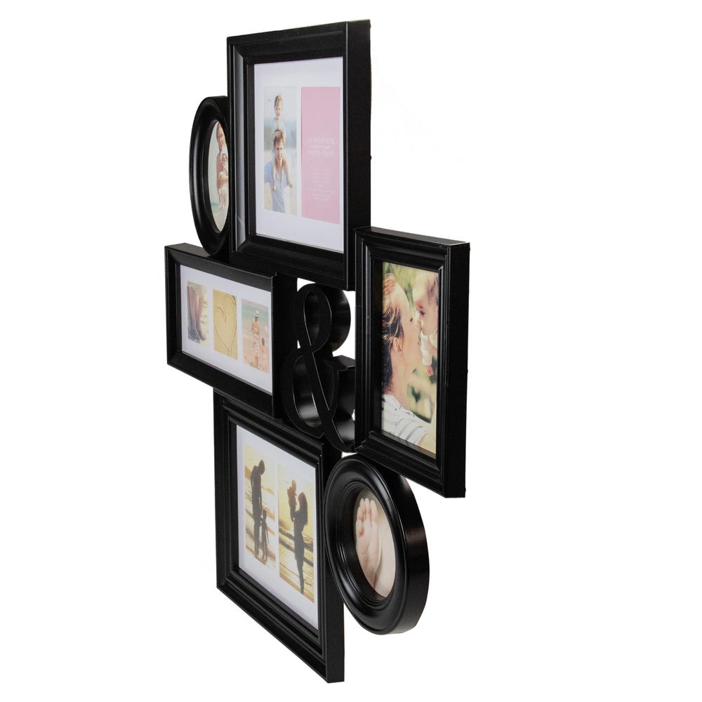 27.75" Black Multi-Sized Photo Picture Frame Collage Wall Decoration. Picture 3