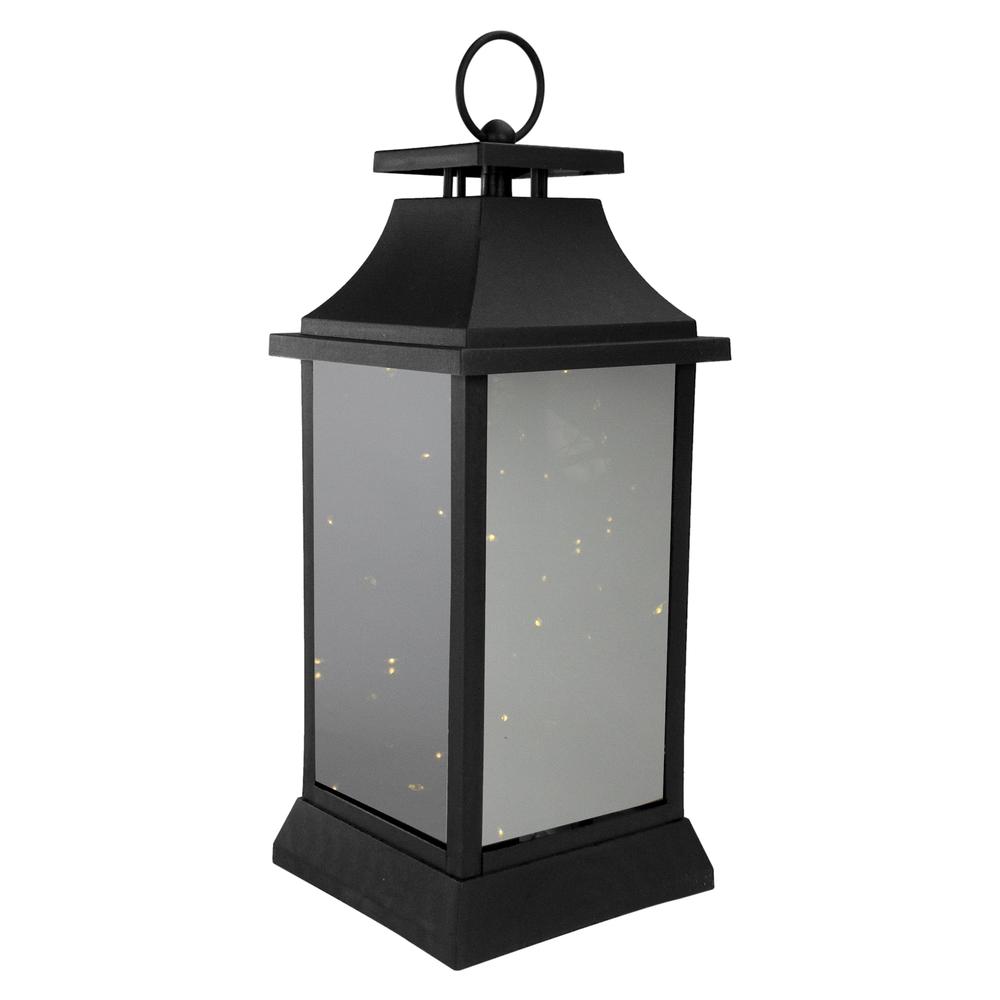 16-Inch LED Lighted Battery Operated Lantern Warm White Flickering Light. Picture 1