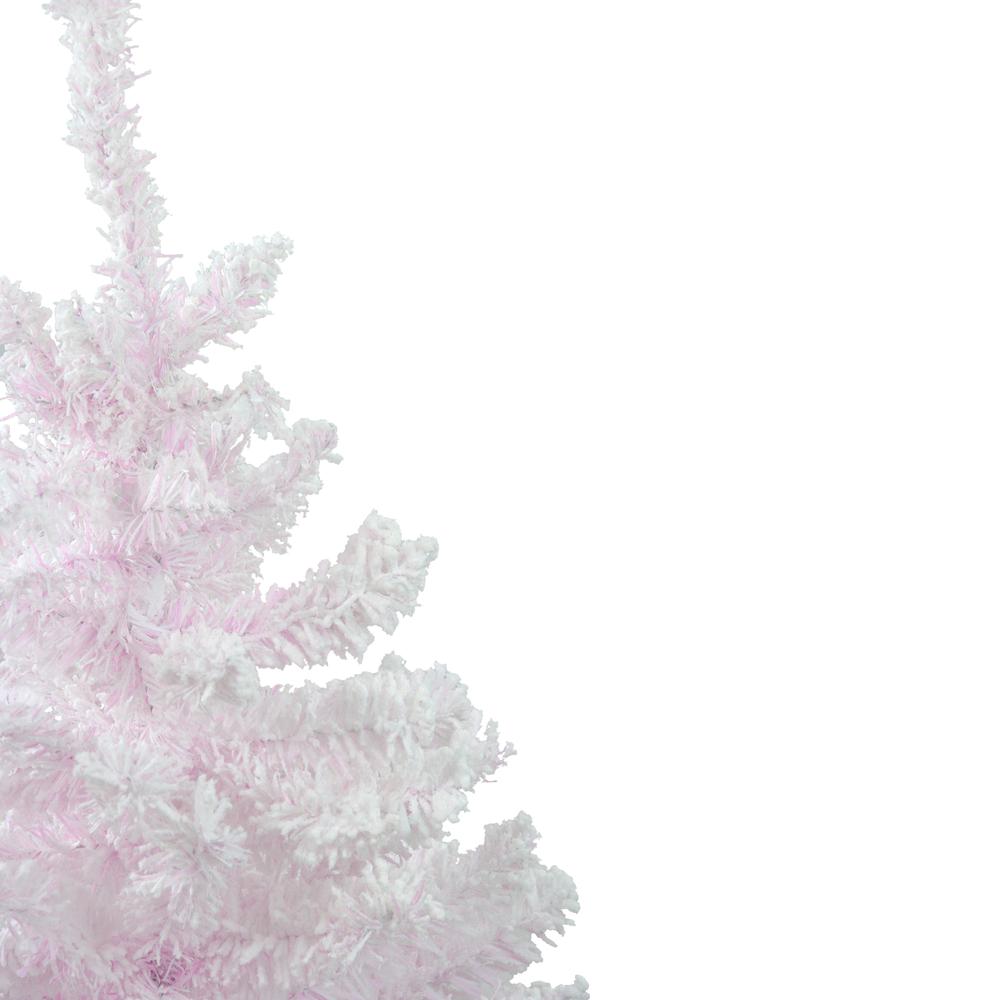3' Flocked Madeline Pink Spruce Artificial Christmas Tree - Unlit. Picture 2