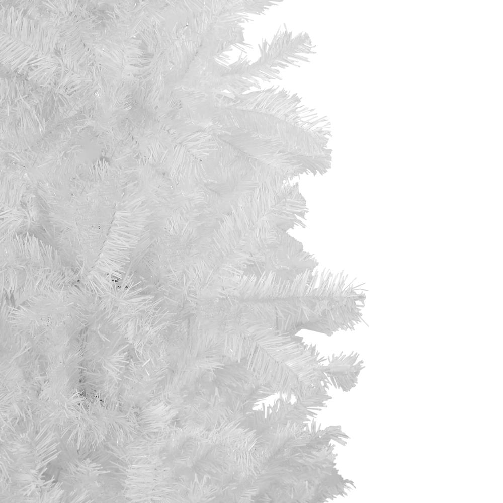 6.5' White Winston Pine Slim Artificial Christmas Tree - Unlit. Picture 3