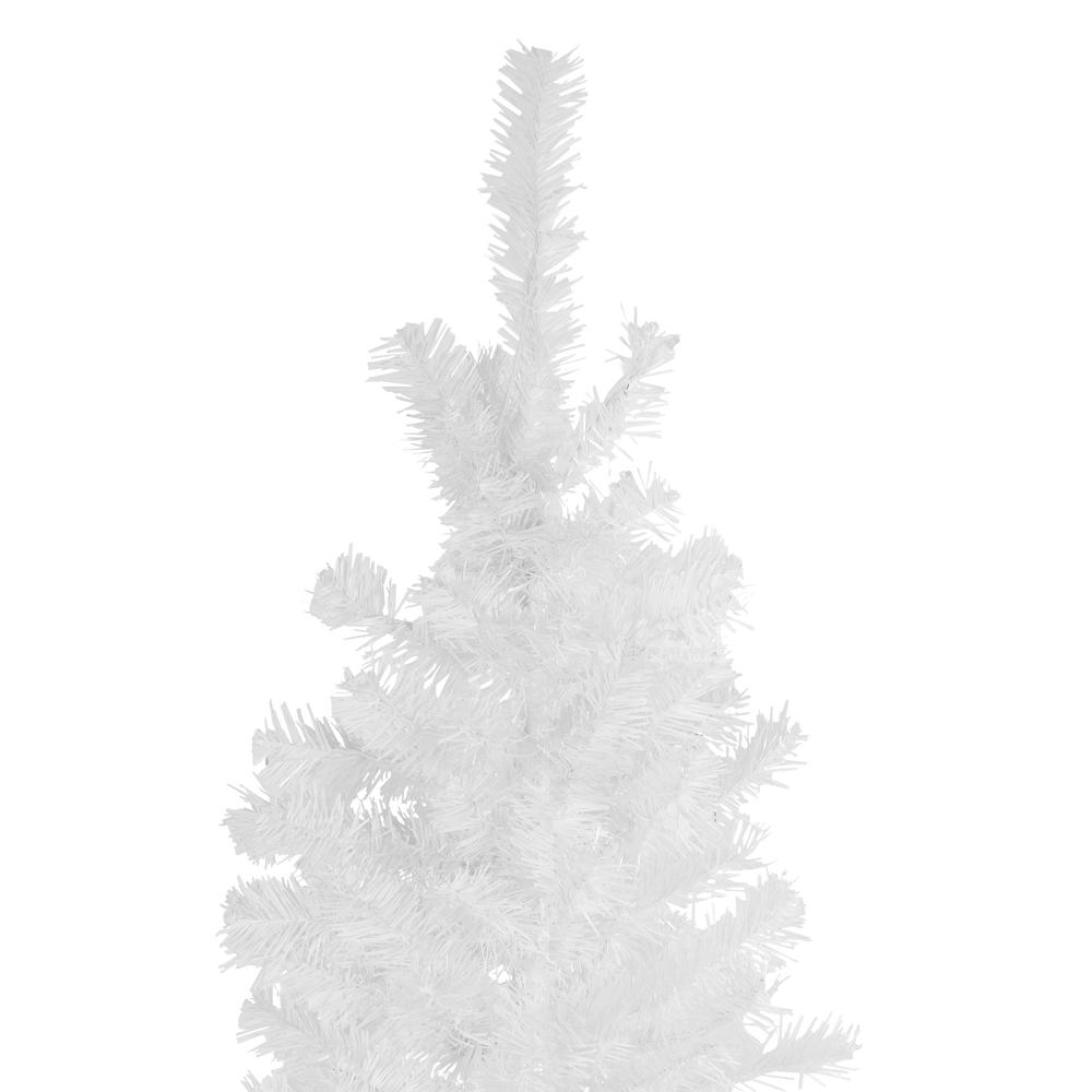 6.5' White Winston Pine Slim Artificial Christmas Tree - Unlit. Picture 2