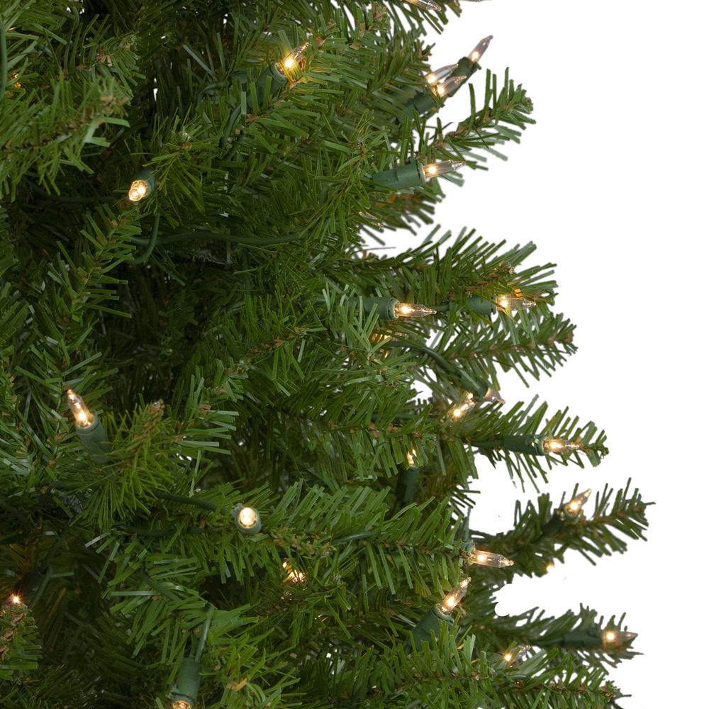 4' Pre-Lit Northern Pine Full Artificial Christmas Tree - Clear Lights. Picture 2