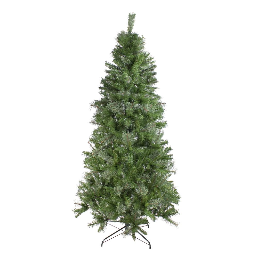 6.5' Medium Mixed Cashmere Pine Artificial Christmas Tree - Unlit. Picture 1