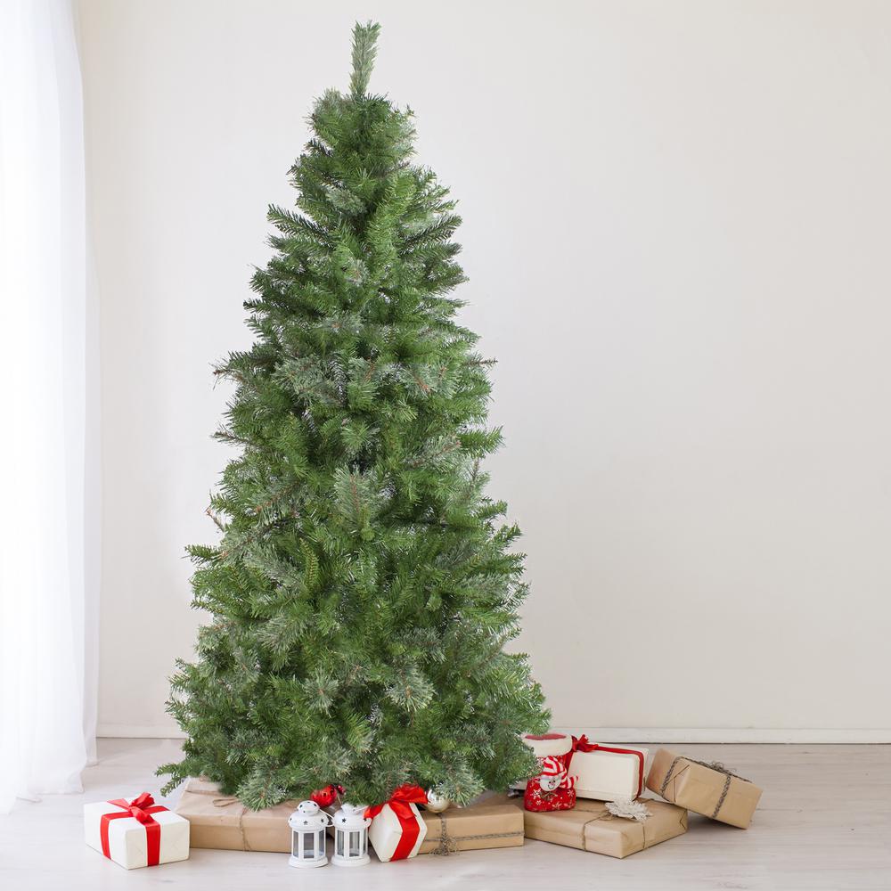 6.5' Medium Mixed Cashmere Pine Artificial Christmas Tree - Unlit. Picture 4