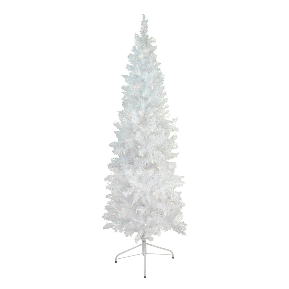 6' Pre-Lit Glimmer Iridescent Spruce Artificial Christmas Tree - Clear Lights. The main picture.
