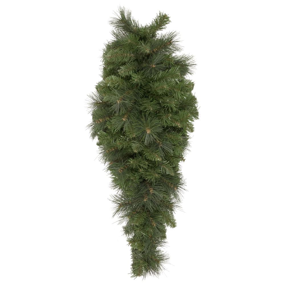 32" Beaver Pine Artificial Christmas Teardrop Swag  Unlit. Picture 1