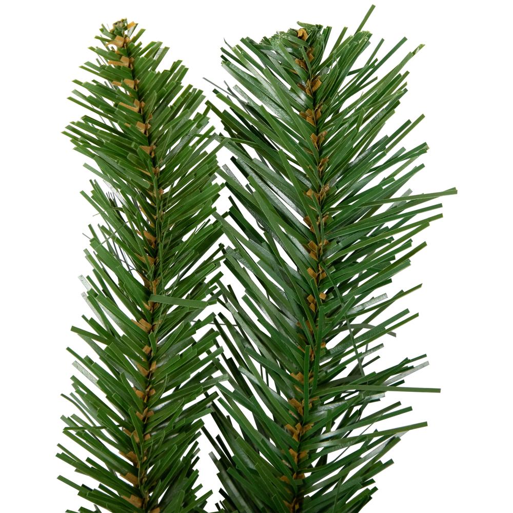 9' x 12" Mixed Green Beaver Pine Artificial Christmas Garland  Unlit. Picture 7