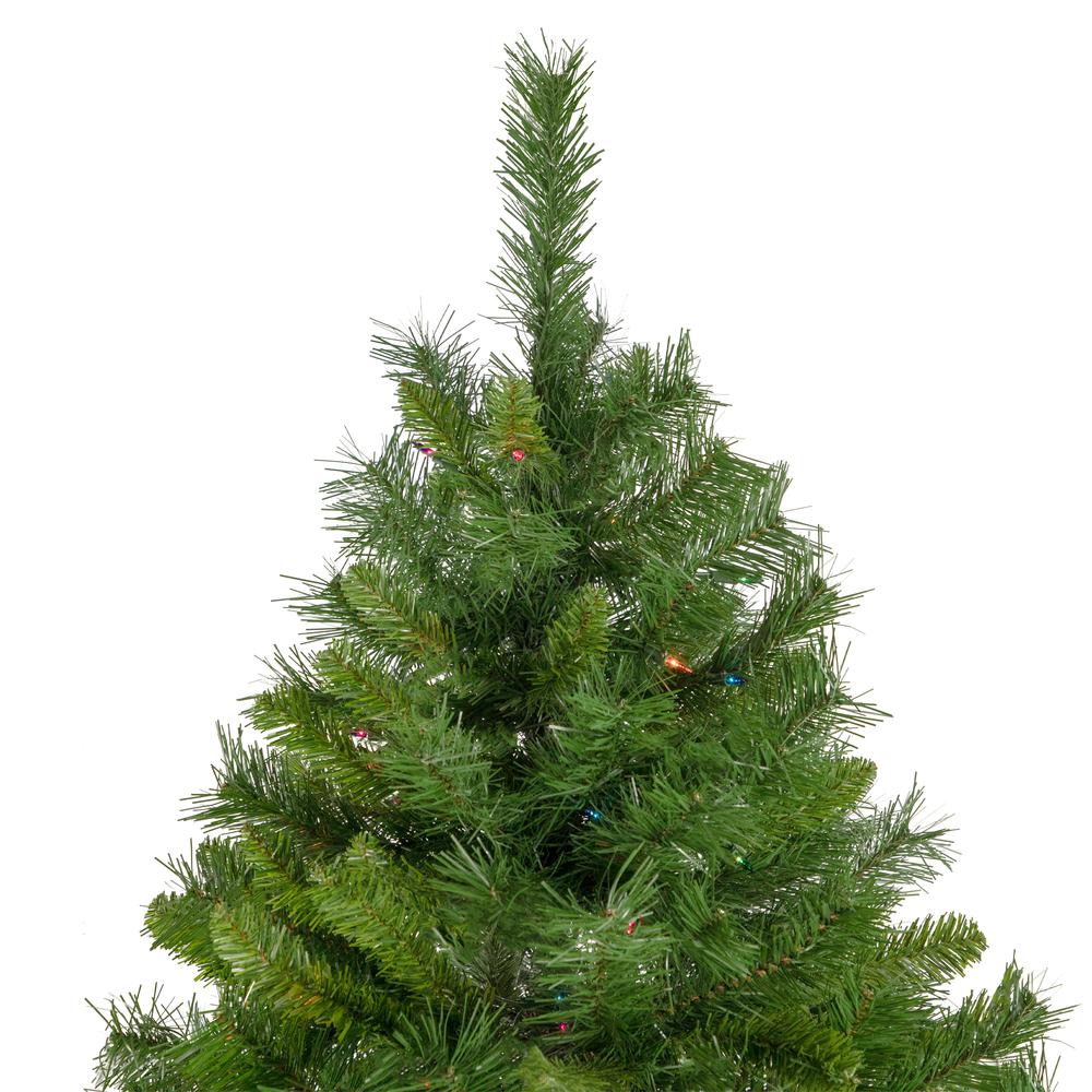 7.5' Pre-Lit Chatham Pine Artificial Christmas Tree  Multi-Color Lights. Picture 4