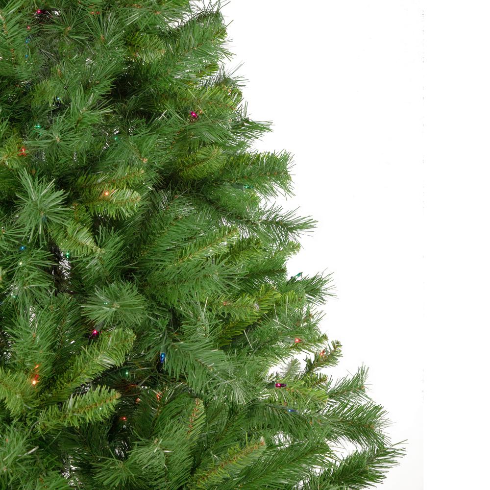 7.5' Pre-Lit Chatham Pine Artificial Christmas Tree  Multi-Color Lights. Picture 3