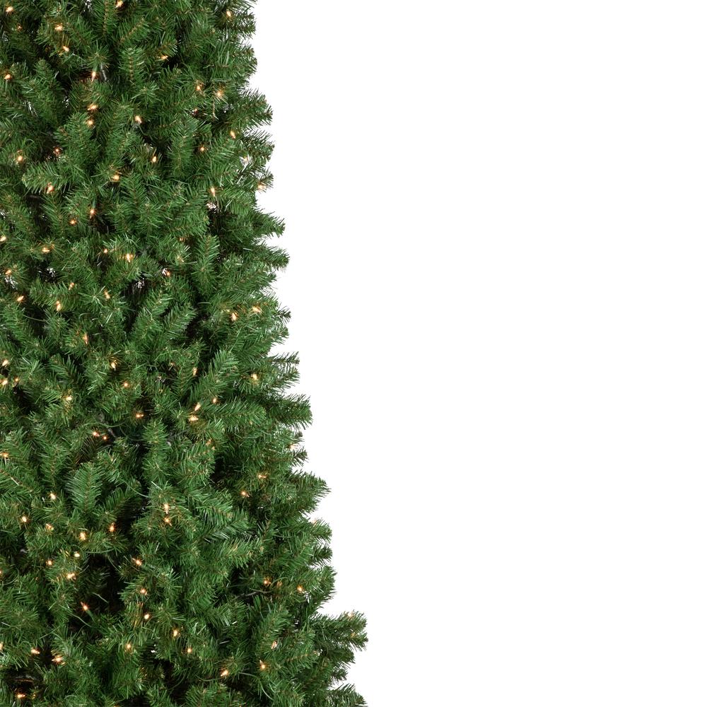 15' Pre-Lit Pendleton Spruce Slim Artificial Christmas Tree  Clear Lights. Picture 3