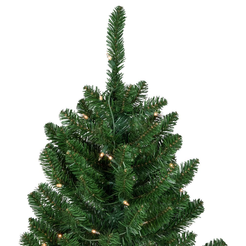 15' Pre-Lit Genoa Fraser Fir Slim Artificial Christmas Tree  Clear Lights. Picture 4