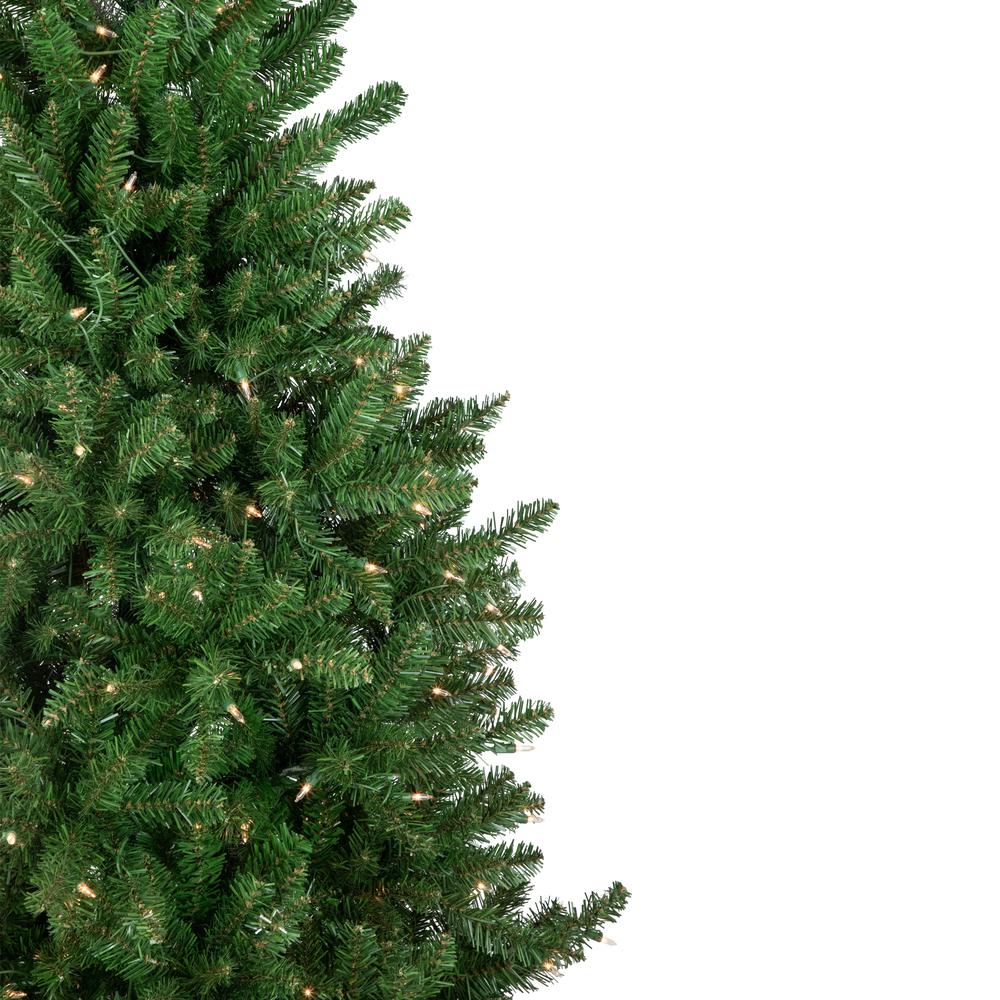 15' Pre-Lit Genoa Fraser Fir Slim Artificial Christmas Tree  Clear Lights. Picture 3