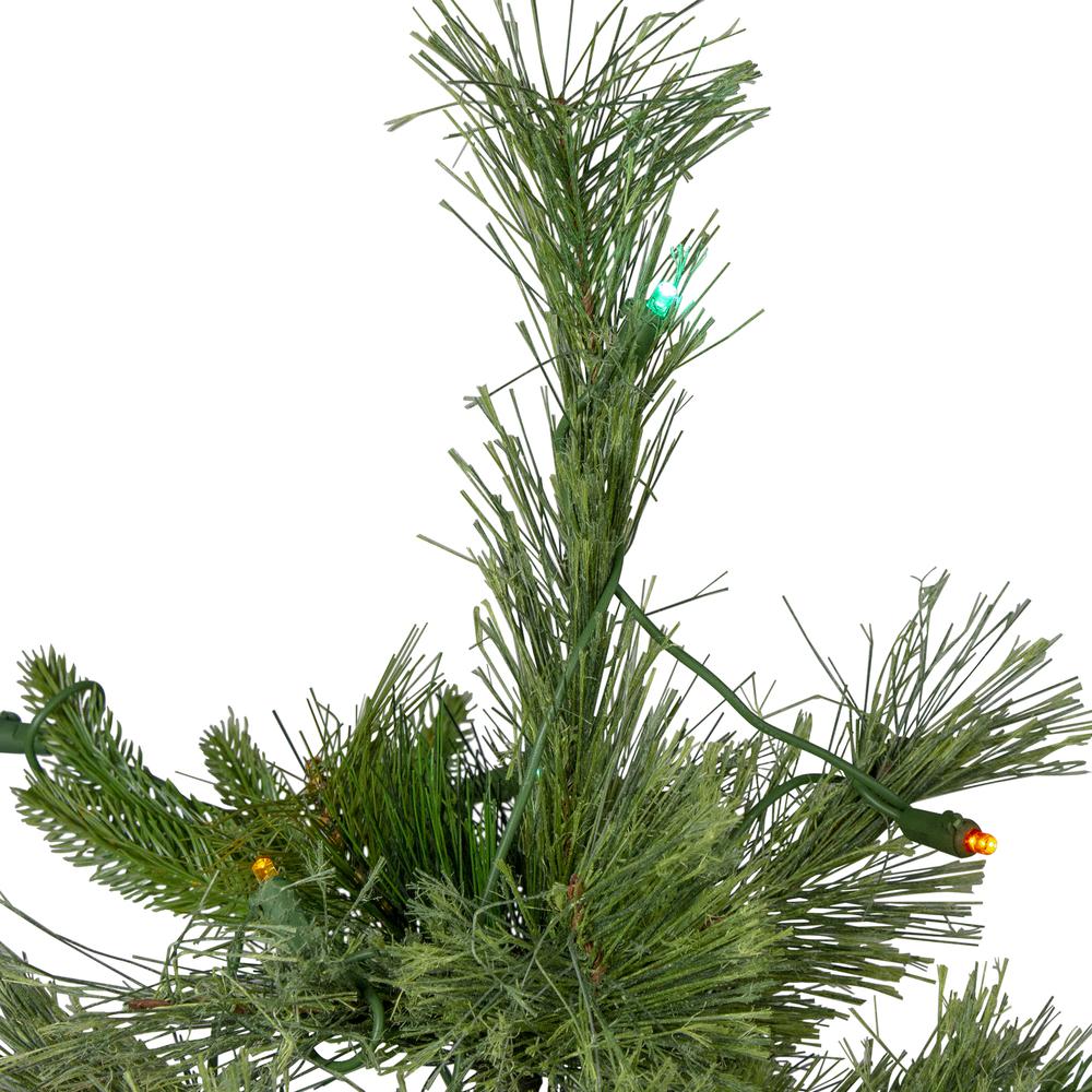 3' x 29 Pre-Lit Ashcroft Cashmere Pine Full Artificial Christmas Tree - Multi LED Lights. Picture 4