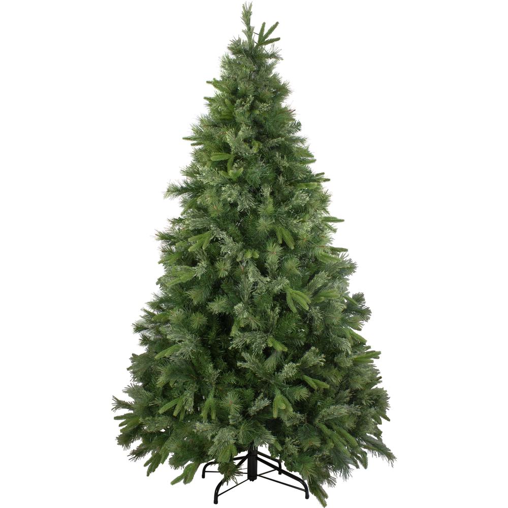 7.5' Green Medium Ashcroft Cashmere Pine Artificial Christmas Tree - Unlit. Picture 1