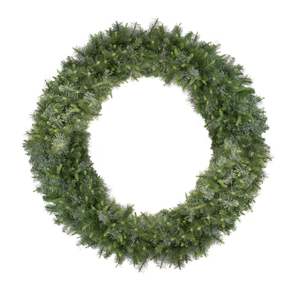 Ashcroft Cashmere Pine Commercial Size Christmas Wreath - 60-Inch Unlit. Picture 1