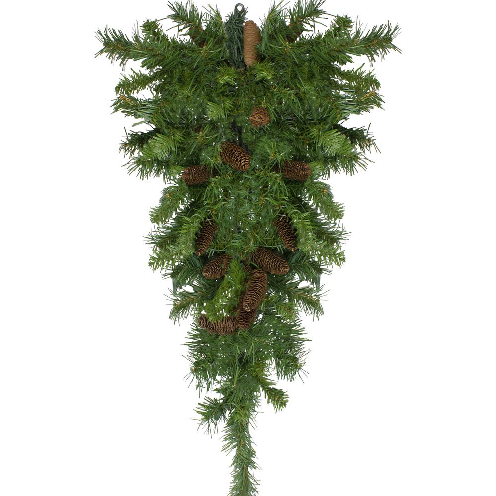34" Dakota Red Pine Artificial Christmas Swag with Pine Cones - Unlit. Picture 1