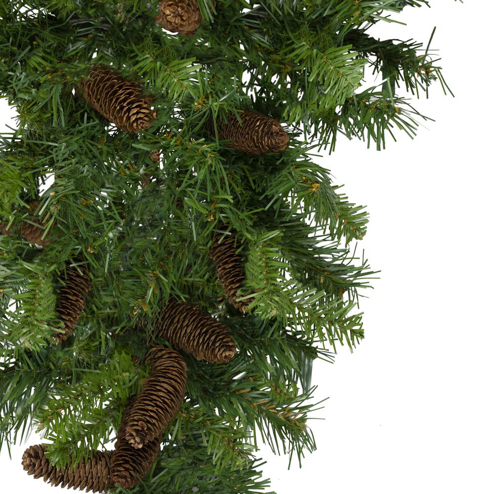 34" Dakota Red Pine Artificial Christmas Swag with Pine Cones - Unlit. Picture 2