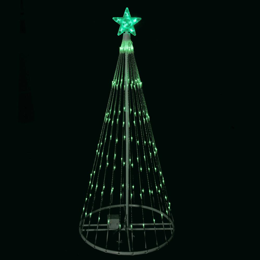 4' Green LED Lighted Christmas Tree Show Cone Outdoor Decoration. Picture 2