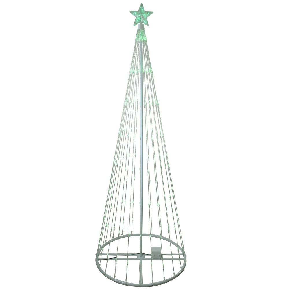 6' Green LED Lighted Christmas Tree Show Cone Outdoor Decor. The main picture.