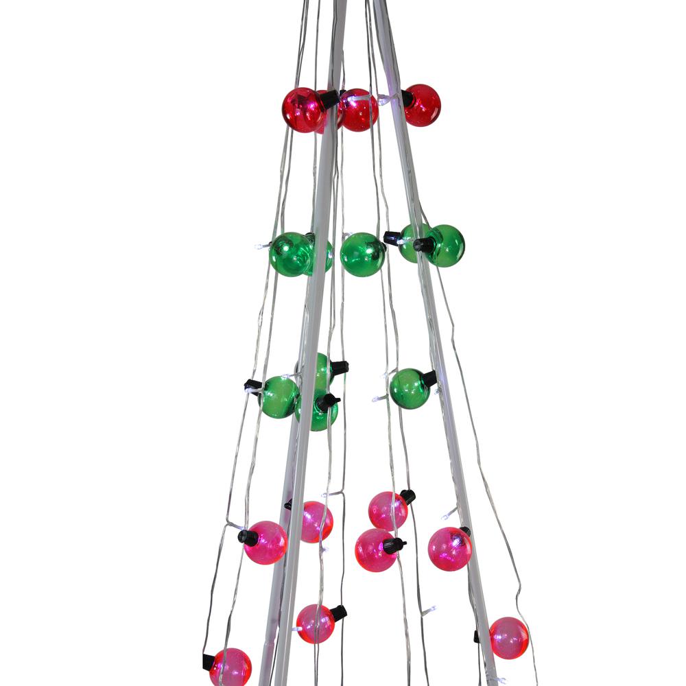 6' Multi-Colored Lighted Show Cone Christmas Tree Outdoor Decoration. Picture 2
