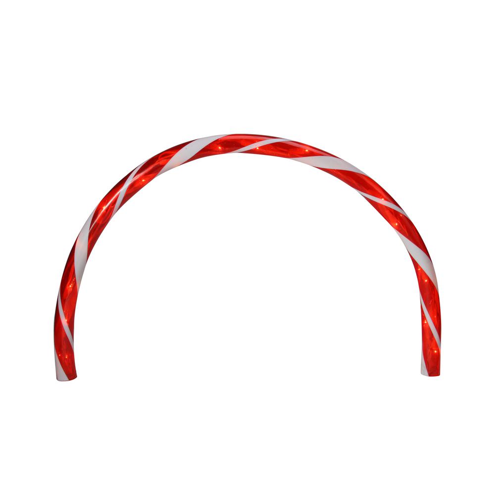 Set of 3 Candy Cane Arch Outdoor Christmas Pathway Markers. Picture 1