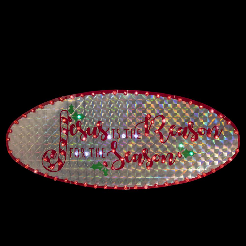 43" LED Lighted Holographic Merry Christmas Sign Outdoor Decoration. Picture 2