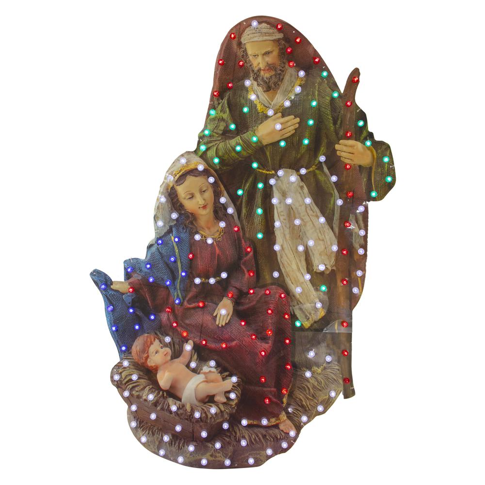 48" LED Lighted Holy Family Christmas Nativity Scene Outdoor Decoration. Picture 1